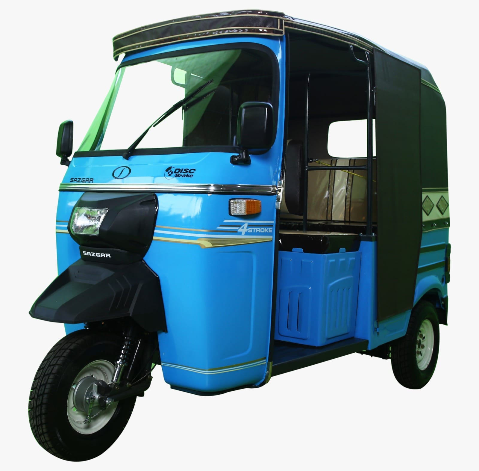 Sazgar Blue Deluxe Model Rickshaw (3 Seater) Hanif Autos